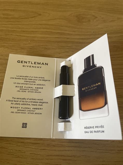 gentleman givenchy privée|gentleman Givenchy sample.